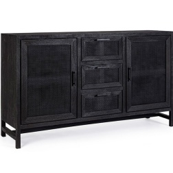 Credenza 2 ante 3 cassetti in legno Weston Bizzotto